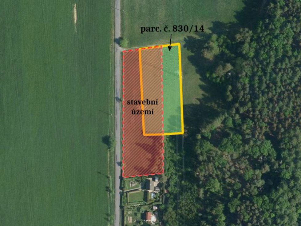 Prodej stavební parcely 1697 m², Zaječice