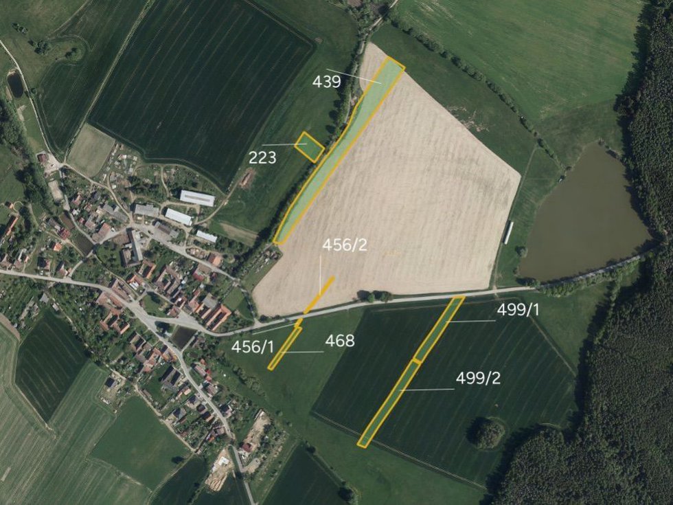 Prodej zemědělské půdy 8989 m², Mysletice