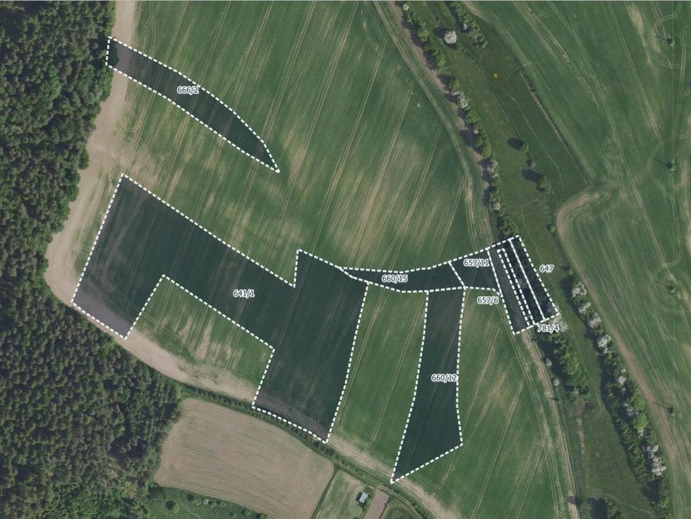 Prodej zemědělské půdy 66856 m², Oplany