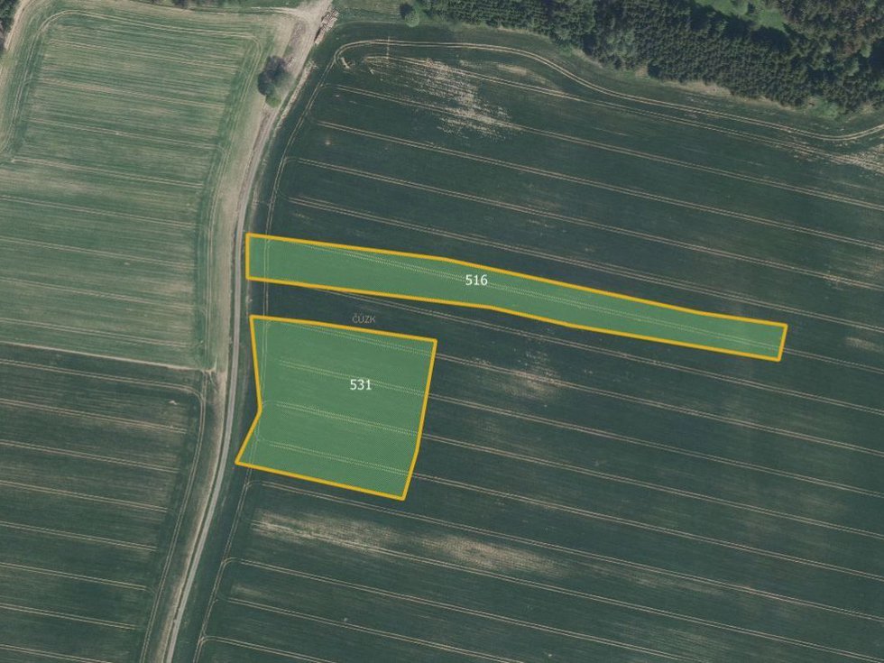 Prodej zemědělské půdy 23594 m², Hojovice