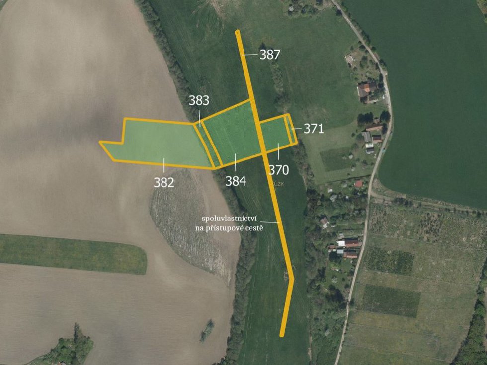 Prodej zemědělské půdy 44859 m², Bílé Poličany