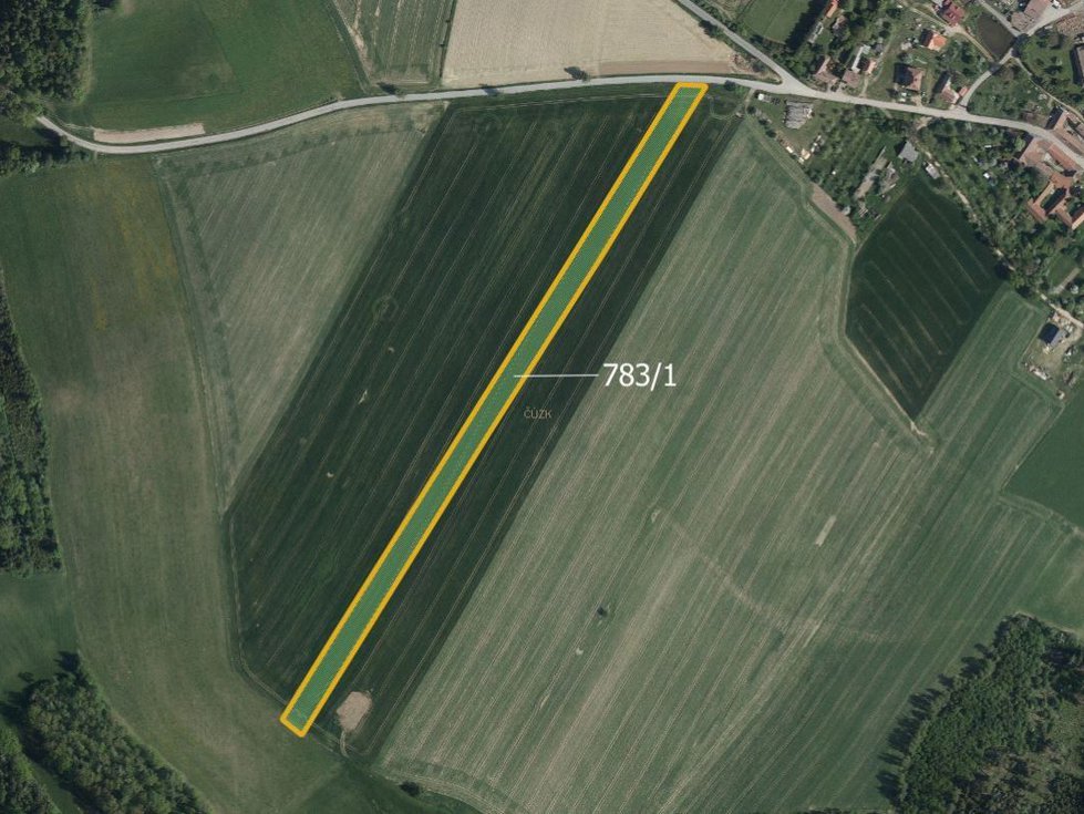 Prodej zemědělské půdy 19418 m², Mysletice