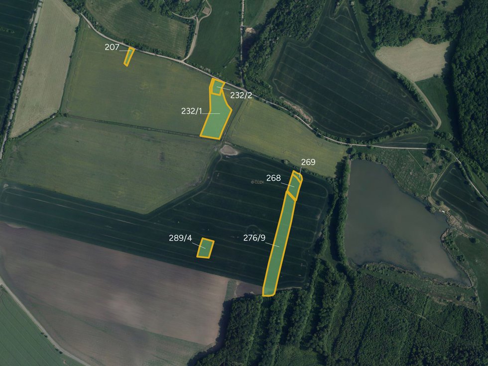 Prodej zemědělské půdy 24809 m², Kobylnice