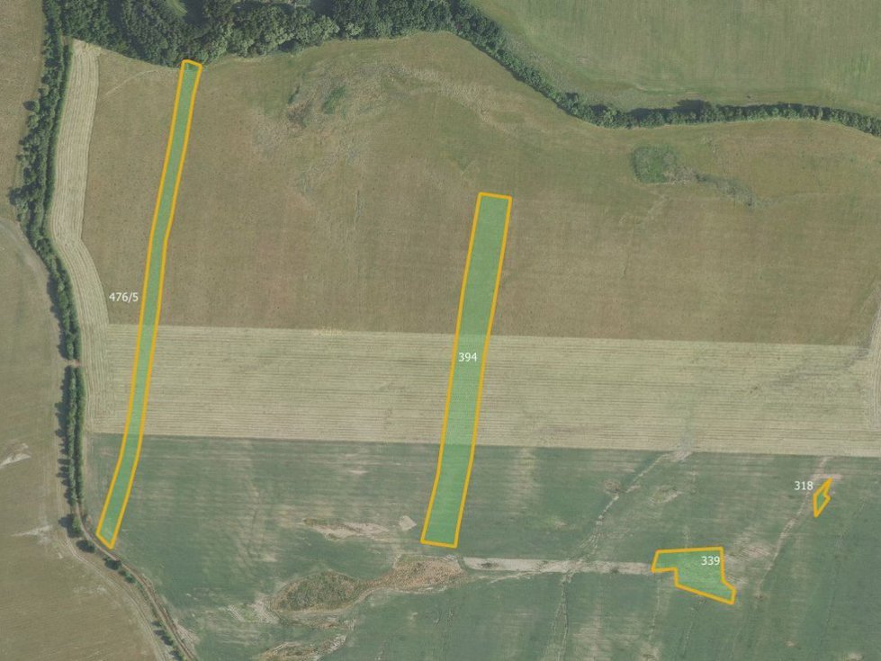 Prodej zemědělské půdy 32124 m², Drahlín