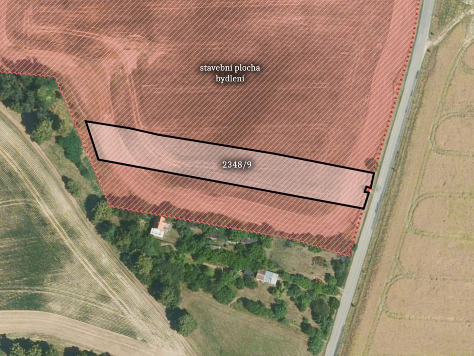 Prodej stavební parcely 3304 m², Zruč nad Sázavou