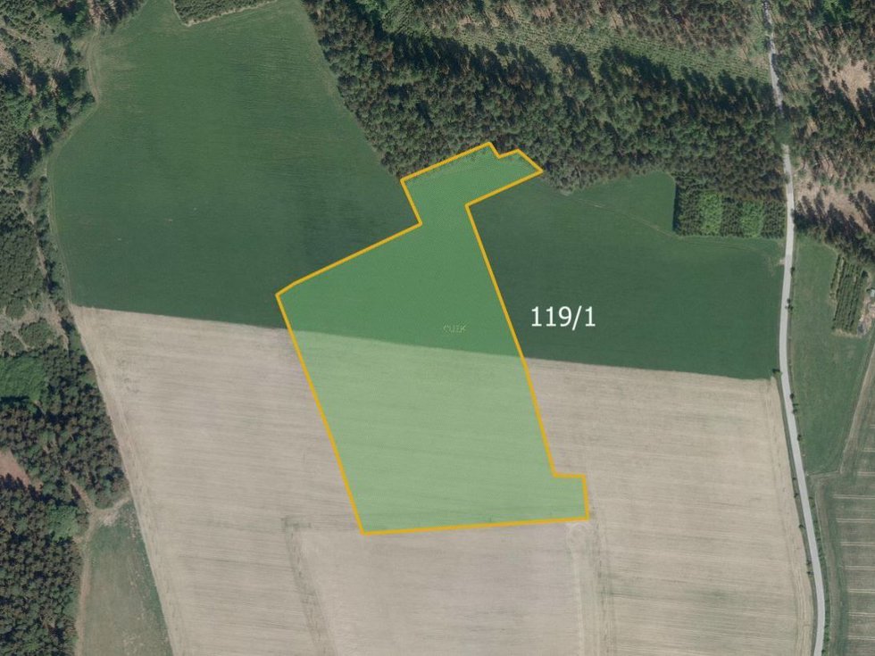Prodej zemědělské půdy 9149 m², Číhošť