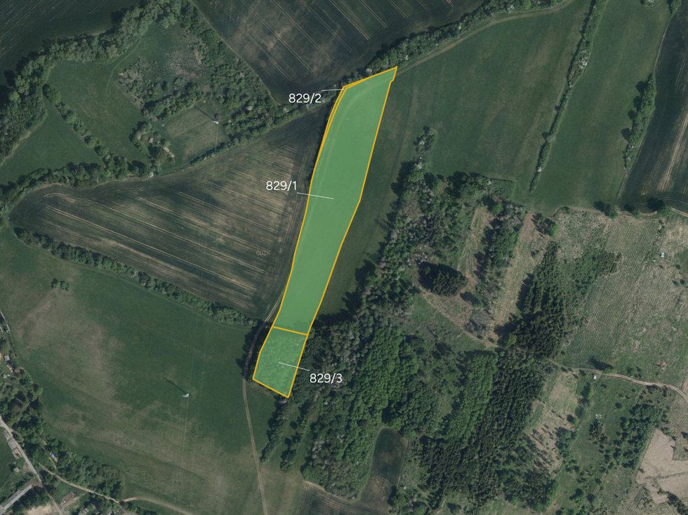 Prodej louky 8516 m², Mastník