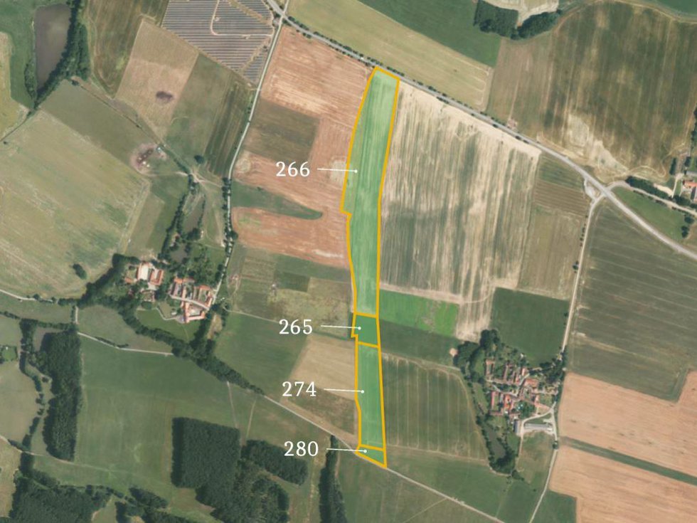 Prodej zemědělské půdy 77815 m², Němčice