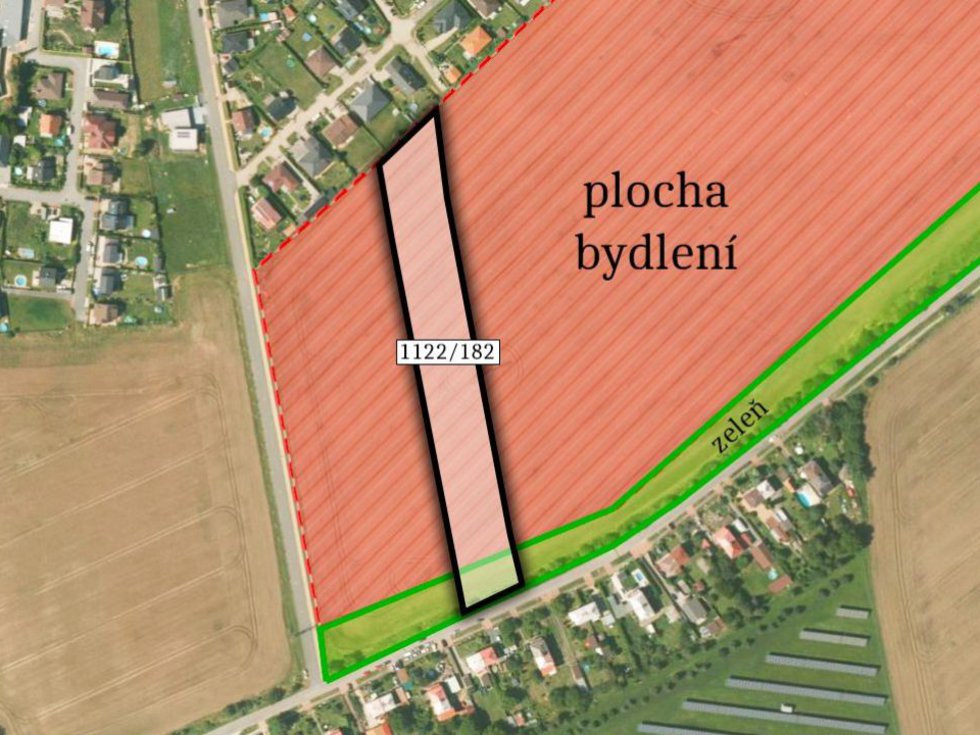 Prodej stavební parcely 8736 m², Tuchlovice