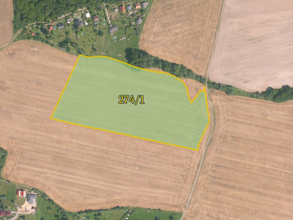 Prodej zemědělské půdy 48086 m², Čisovice