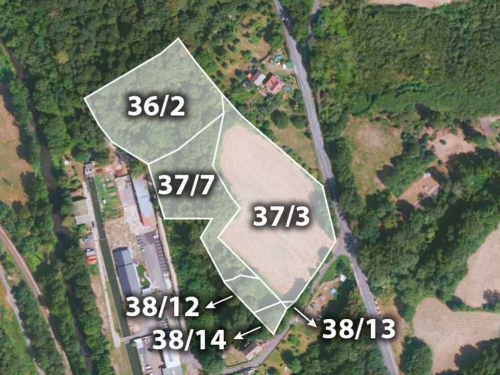 Prodej lesa 12365 m², Děčín