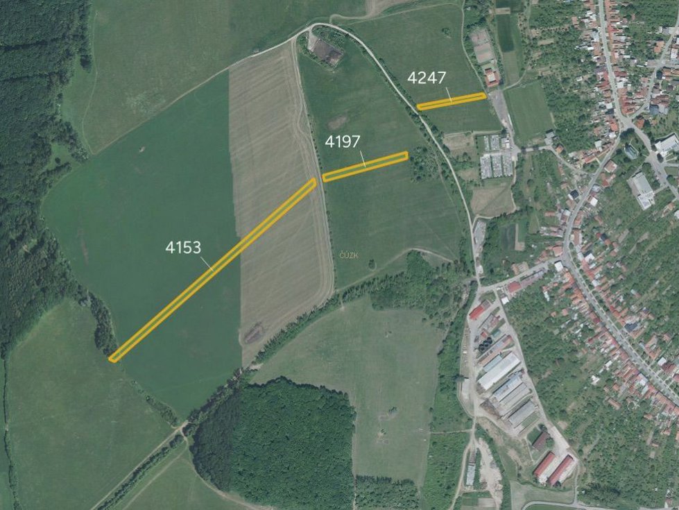 Prodej zemědělské půdy 11842 m², Korytná