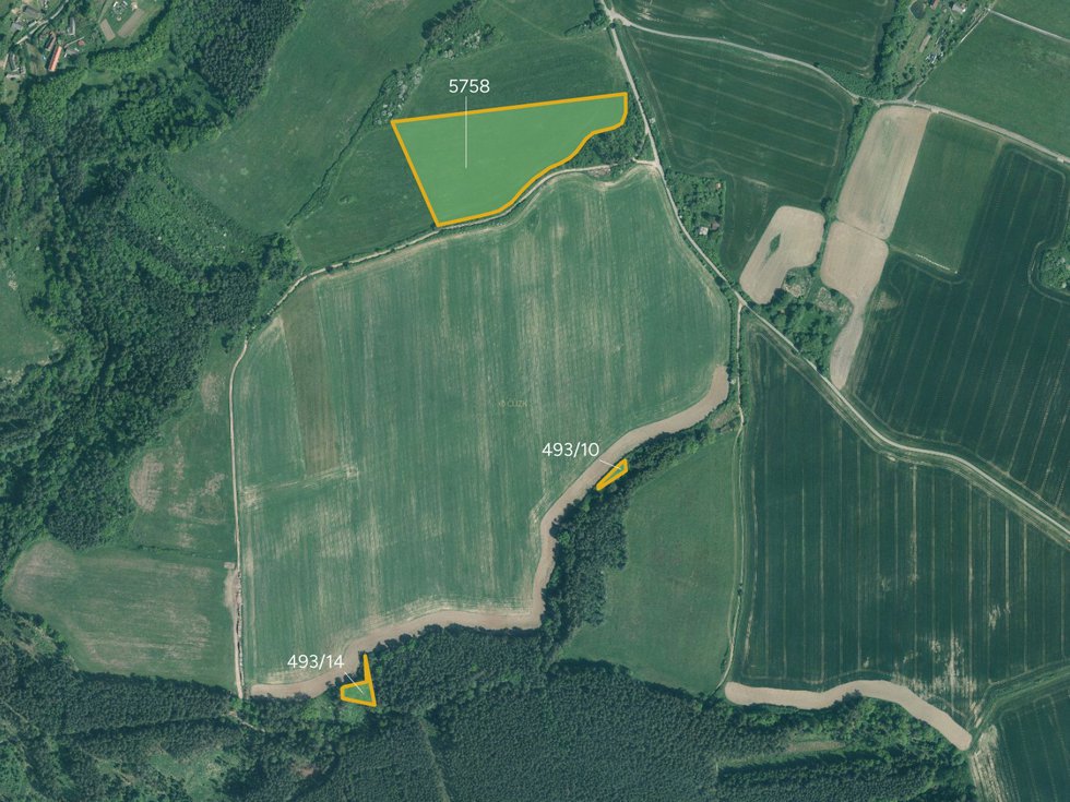 Prodej louky 21867 m², Slabčice