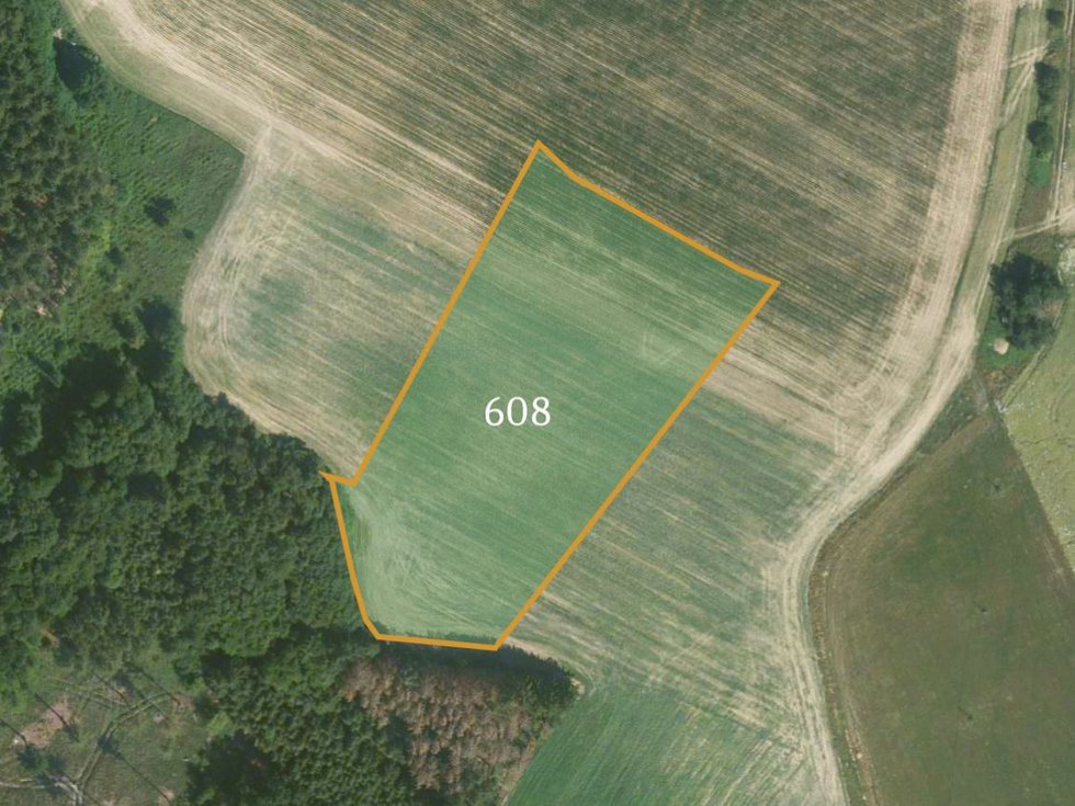 Prodej zemědělské půdy 12228 m², Zbýšov