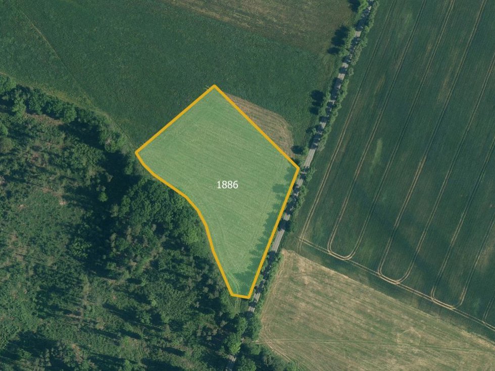 Prodej zemědělské půdy 13729 m², Zahořany