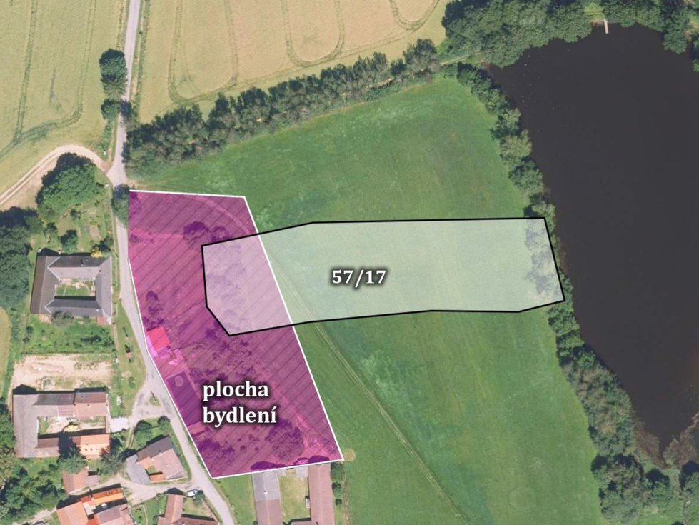 Prodej stavební parcely 1936 m², Pelhřimov