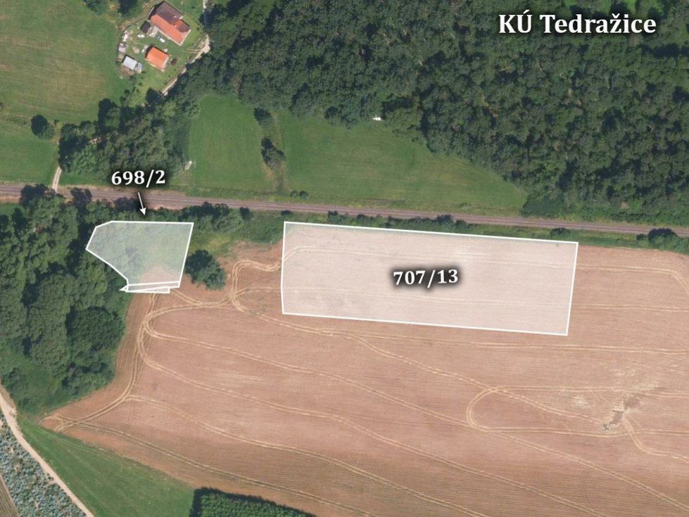 Prodej zemědělské půdy 41884 m², Hrádek