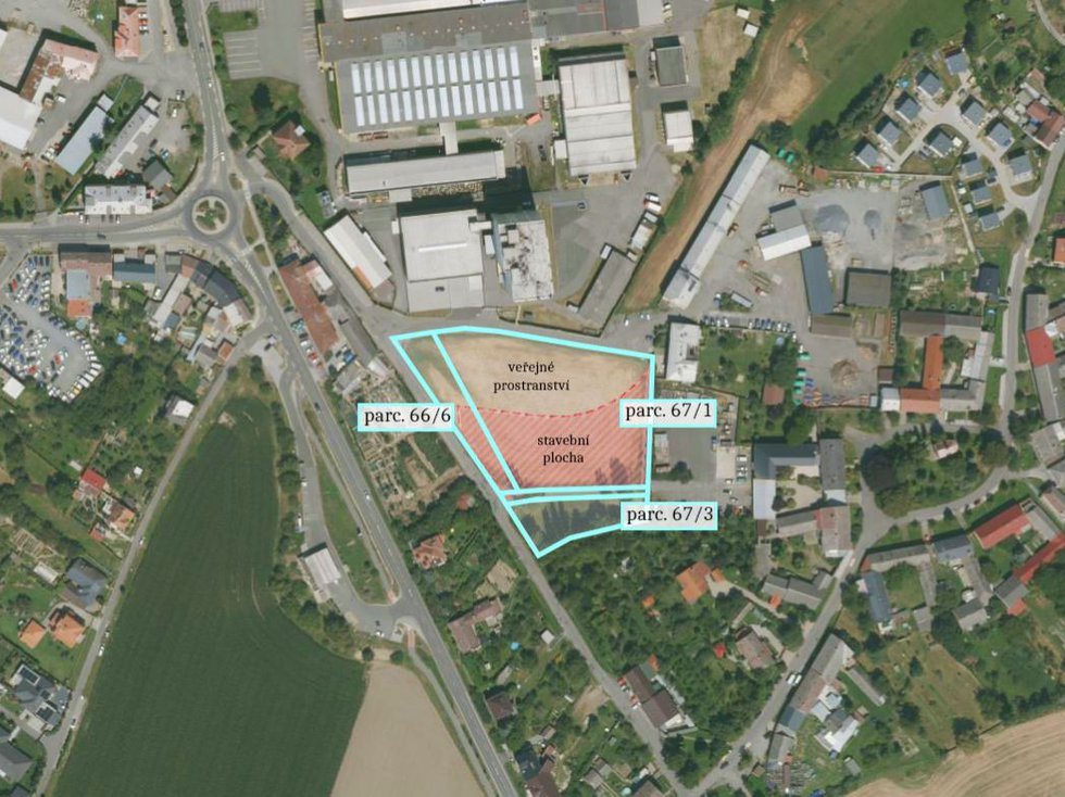 Prodej stavební parcely 2918 m², Litovel