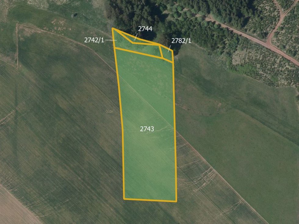 Prodej zemědělské půdy 11801 m², Čistá u Horek