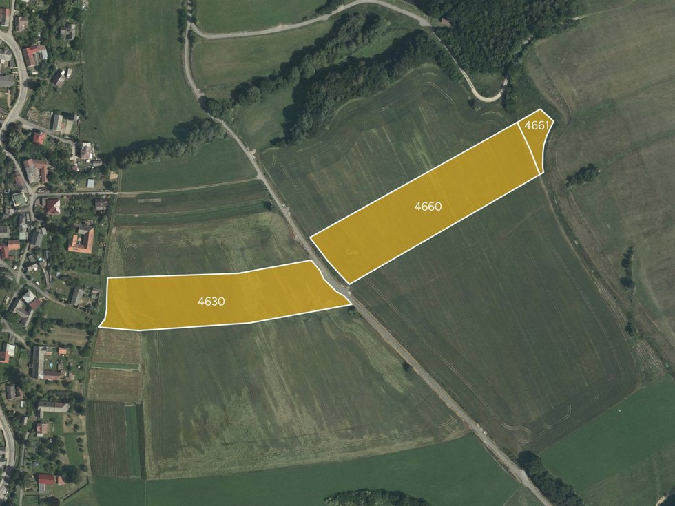 Prodej zemědělské půdy 11587 m², Tatenice