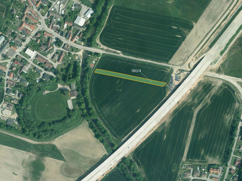 Prodej zemědělské půdy 3444 m², Vidov