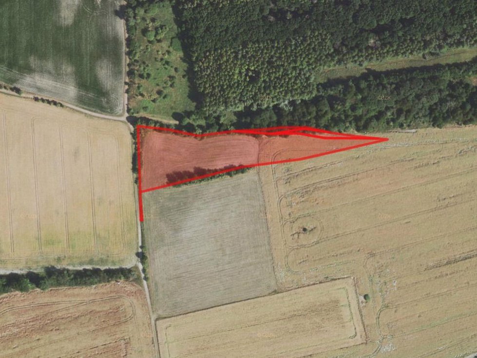 Prodej zemědělské půdy 9807 m², Nové Strašecí