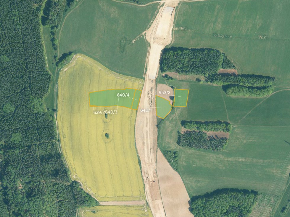 Prodej zemědělské půdy 8082 m², Boudy