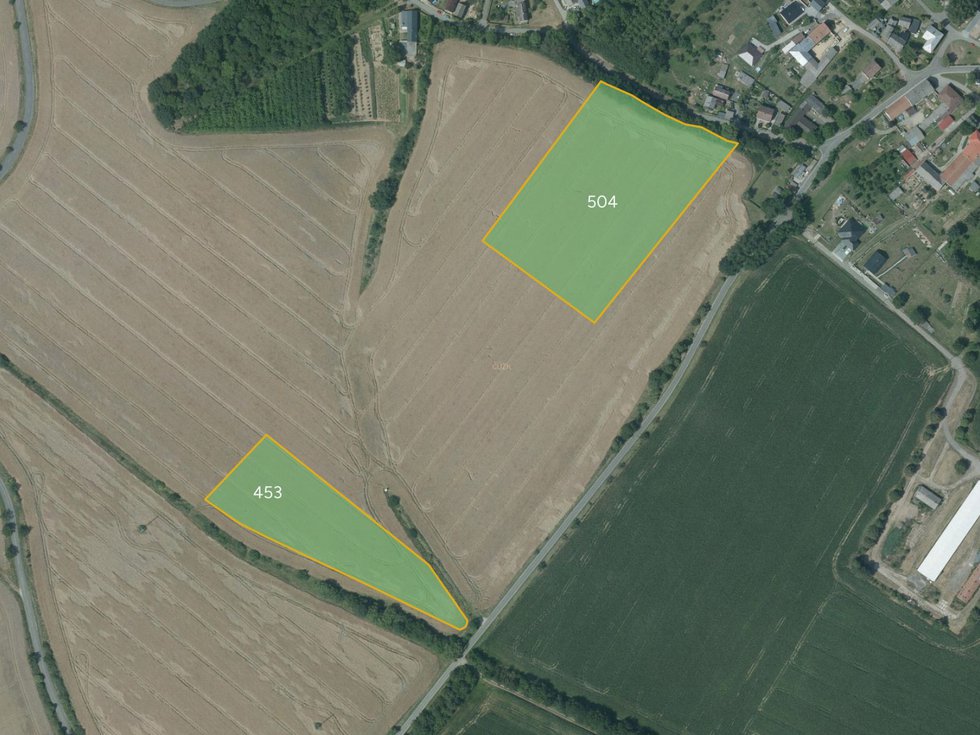 Prodej zemědělské půdy 10735 m², Medlov