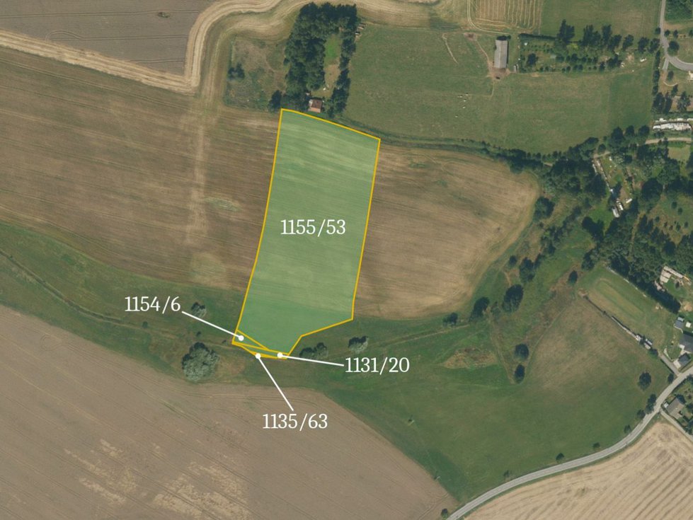 Prodej zemědělské půdy 10464 m², Stonařov