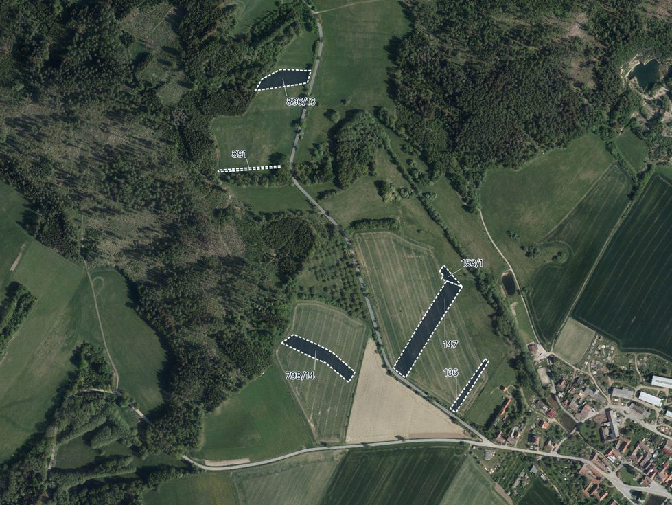 Prodej zemědělské půdy 8704 m², Mysletice