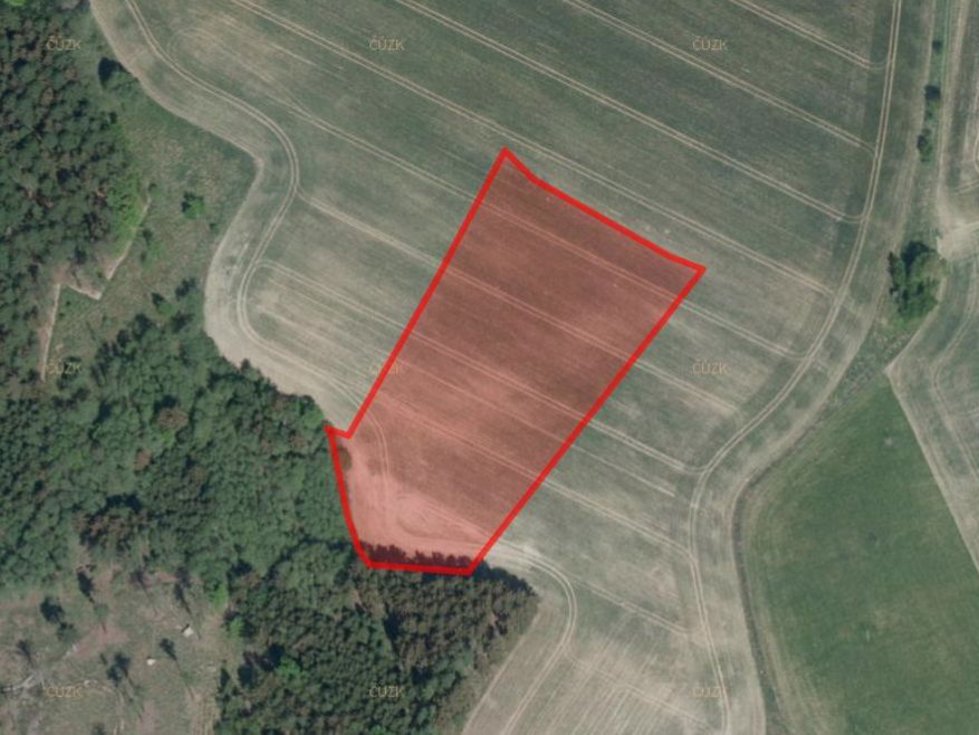 Prodej zemědělské půdy 12228 m², Zbýšov