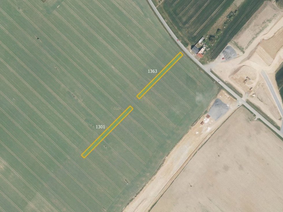 Prodej zemědělské půdy 2015 m², Huštěnovice