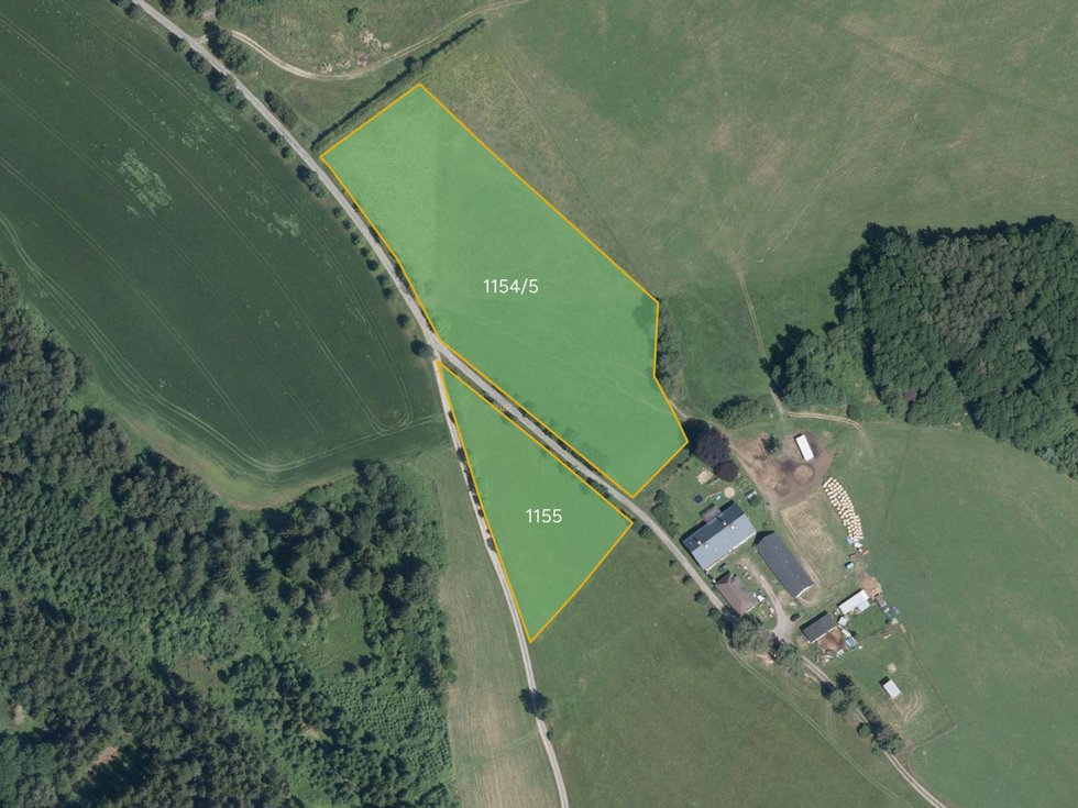Prodej louky 14599 m², Pustá Kamenice