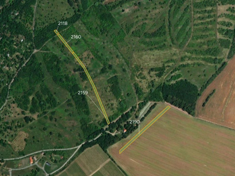 Prodej zemědělské půdy 6128 m², Uherské Hradiště