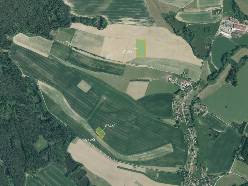 Prodej zemědělské půdy 15352 m², Okrouhlá Radouň