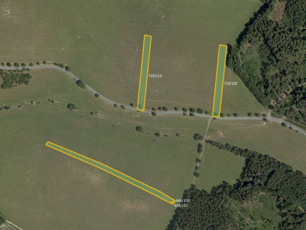Prodej zemědělské půdy 12807 m², Okrouhlá
