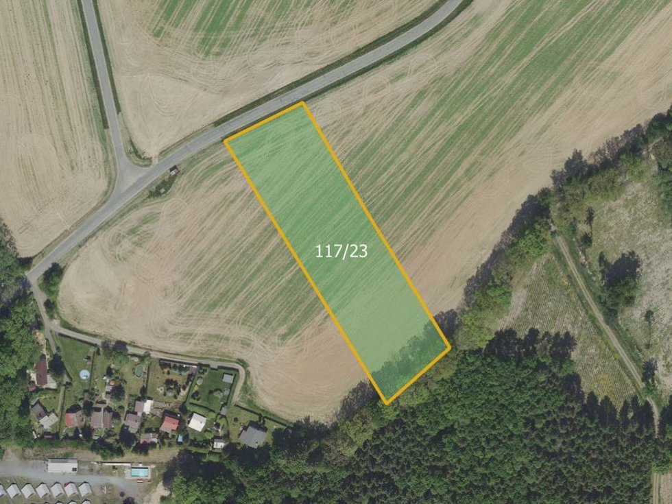 Prodej zemědělské půdy 7752 m², Zbýšov