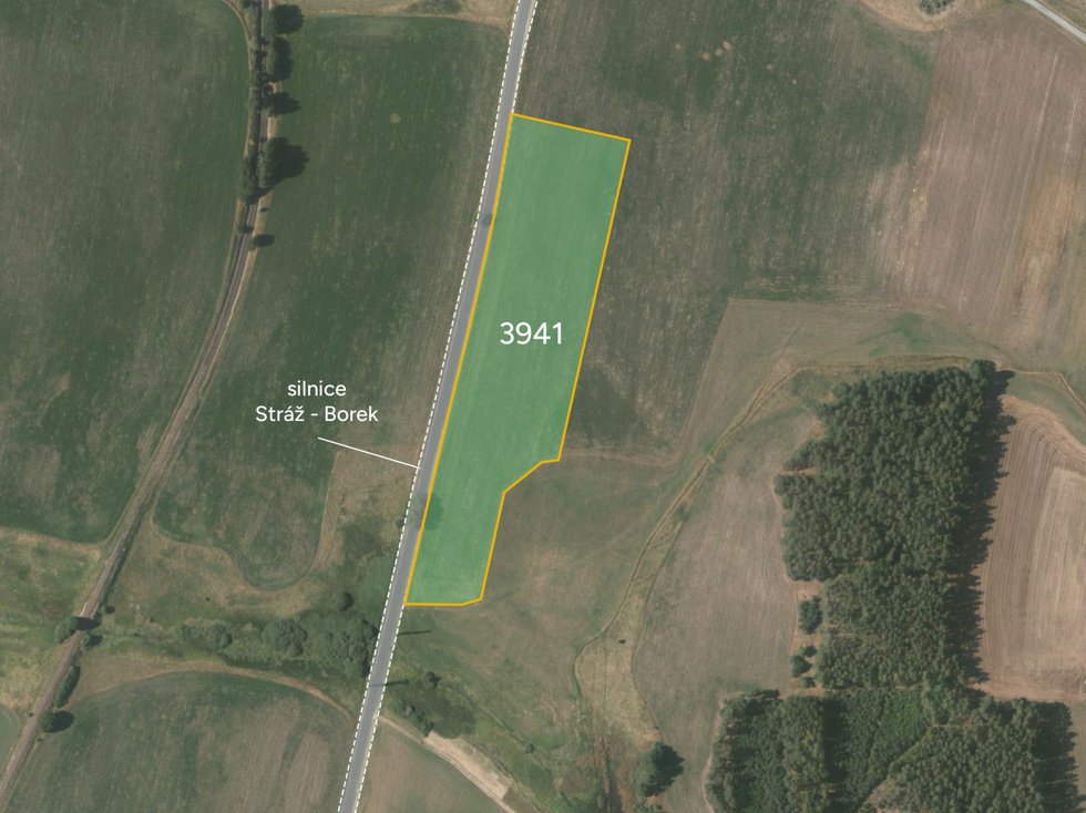Prodej zemědělské půdy 25709 m², Stráž
