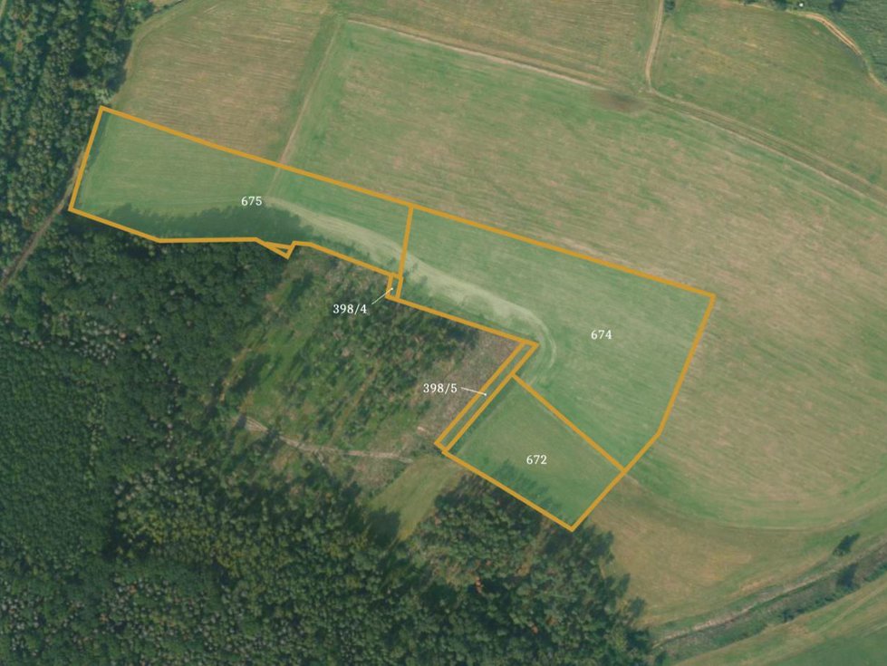 Prodej zemědělské půdy 50375 m², Újezd u Sezemic
