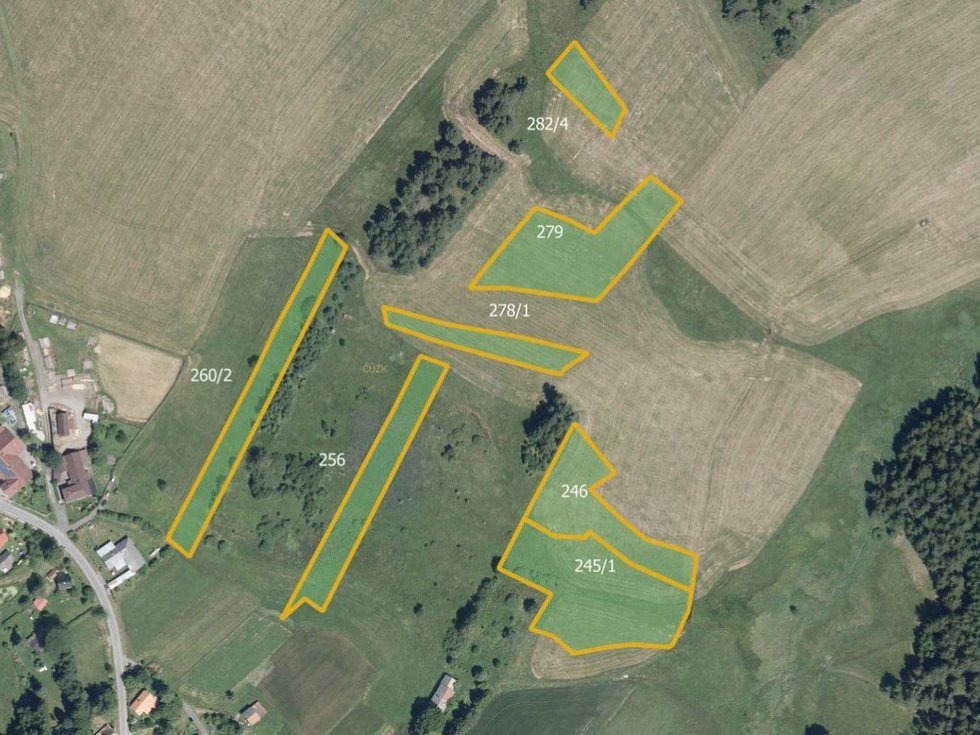 Prodej louky 26815 m², Studnice