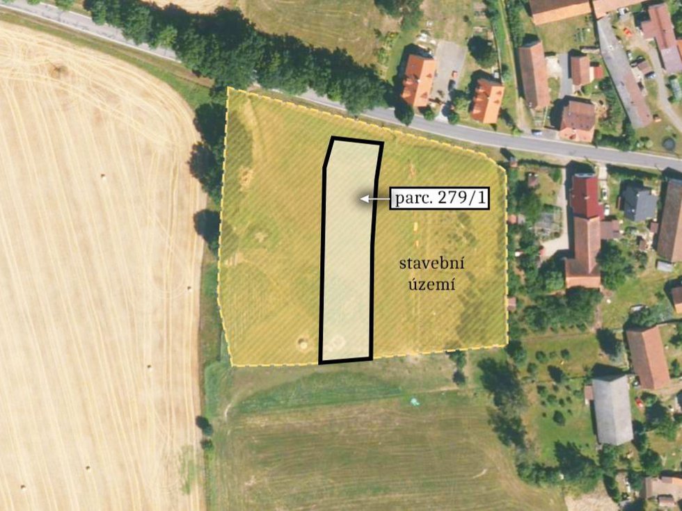 Prodej stavební parcely 1787 m², Chudenice