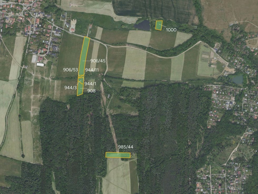 Prodej zemědělské půdy 41532 m², Líšnice