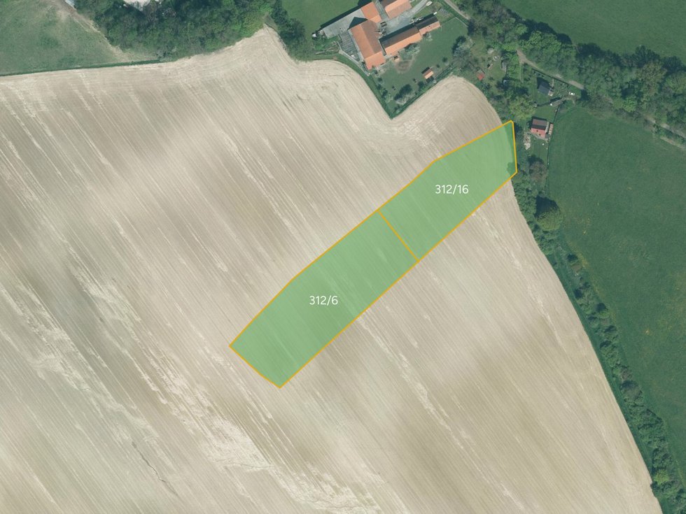 Prodej zemědělské půdy 9536 m², Řenče