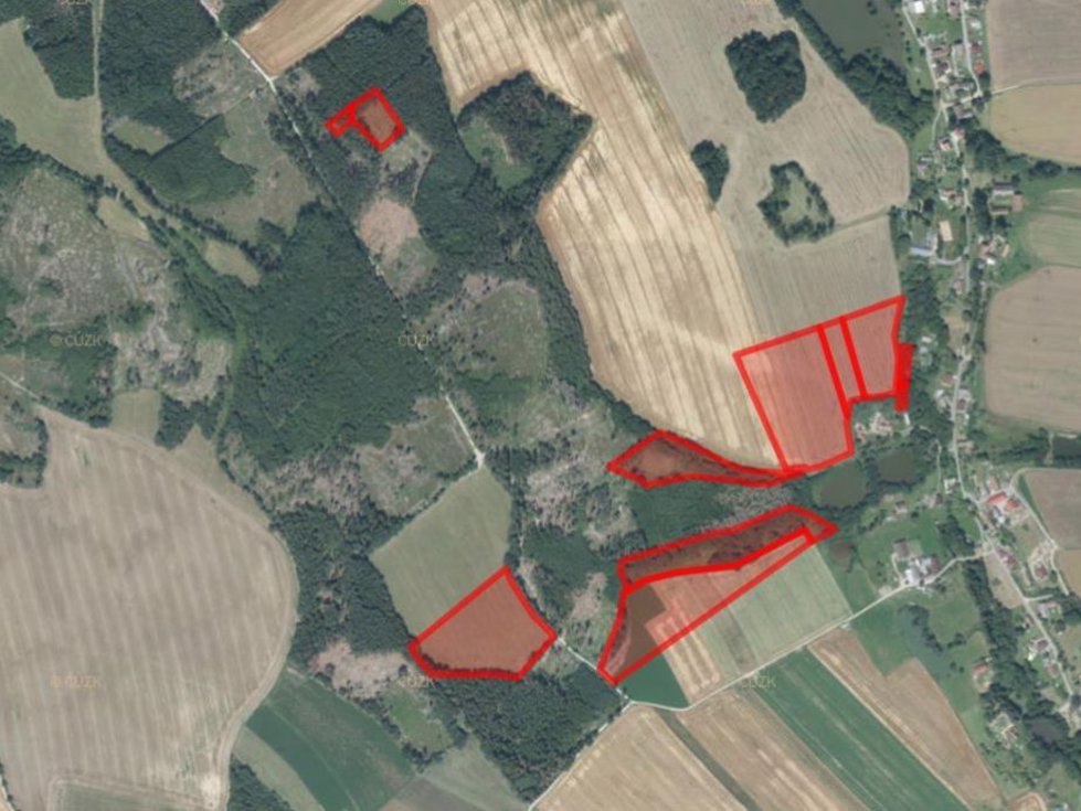 Prodej zemědělské půdy 53031 m², Dlouhá Ves