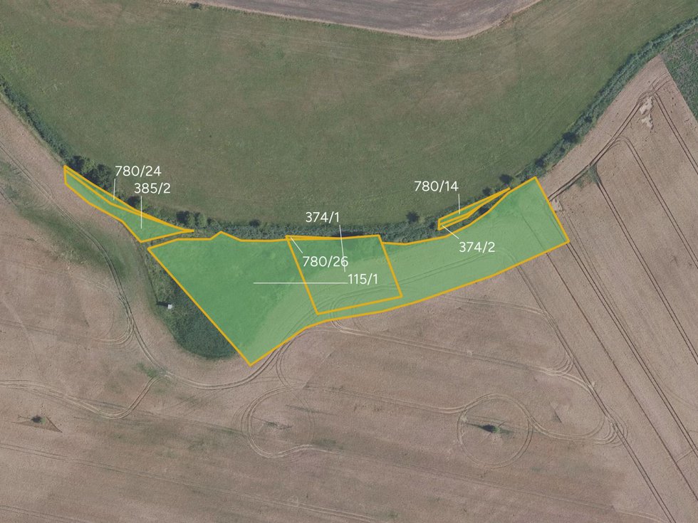 Prodej zemědělské půdy 8111 m², Kosořice