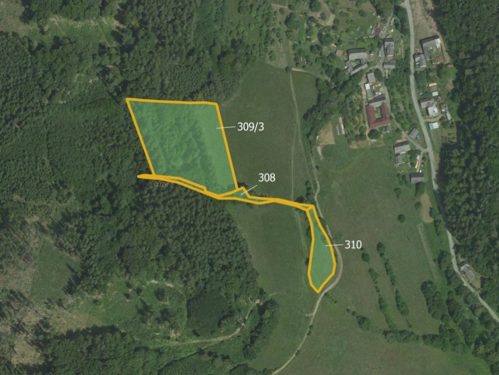 Prodej louky 26370 m², Městečko Trnávka