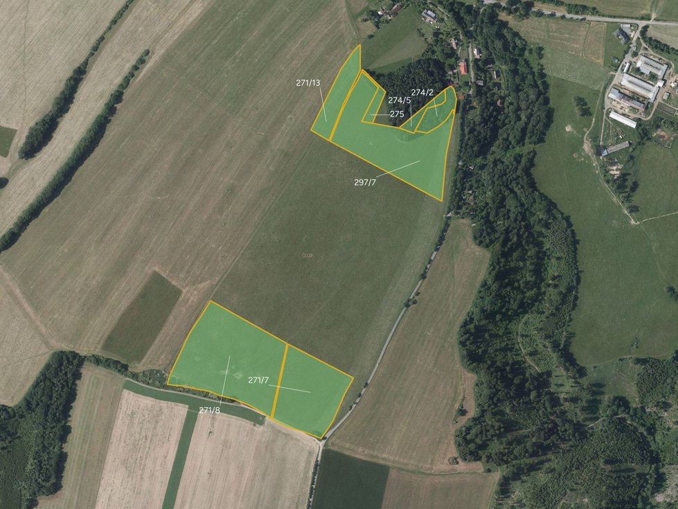 Prodej louky 32172 m², Šternberk