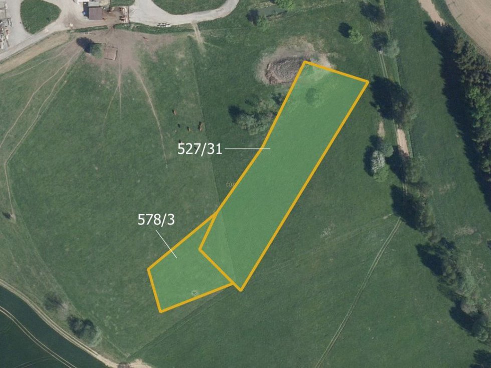 Prodej zemědělské půdy 7809 m², Humpolec