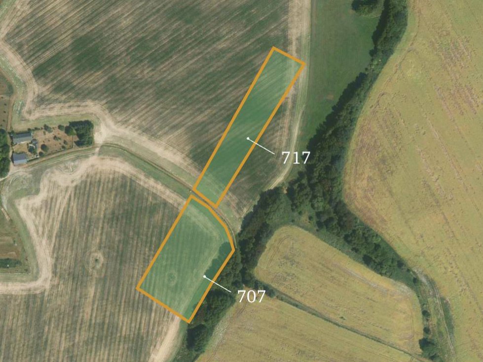 Prodej zemědělské půdy 19730 m², Zbýšov