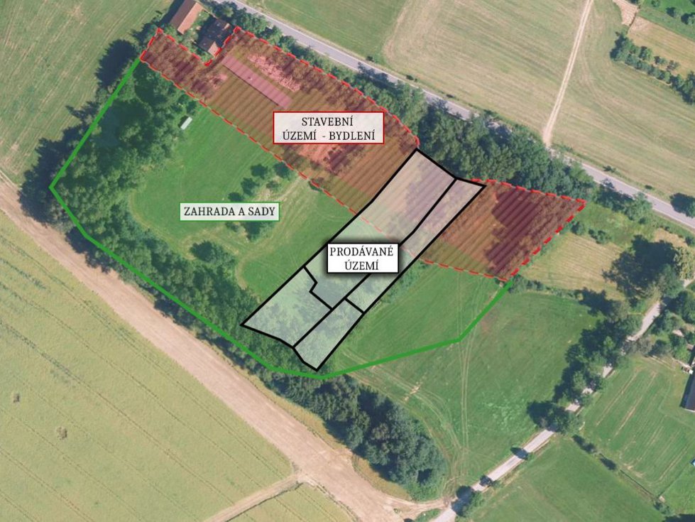 Prodej stavební parcely 2497 m², Žirovnice